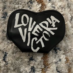 victoria’s secret heart makeup pouch